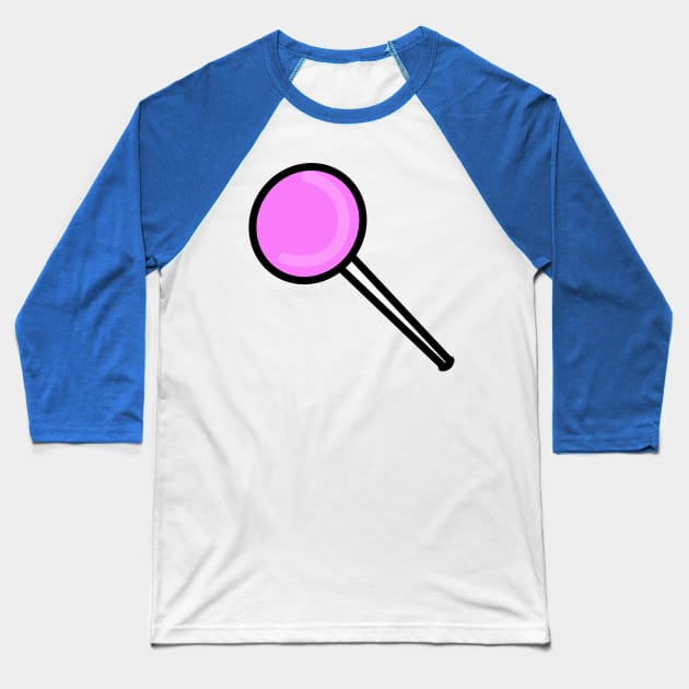 Cartoon lollipop Baseball T-Shirt by Artemis Garments